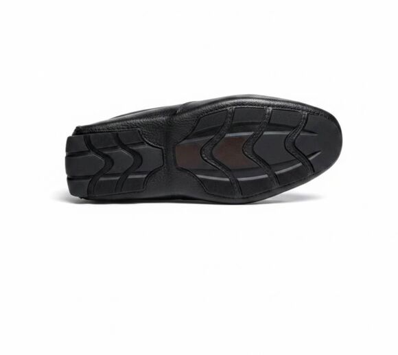 NWOB BELVEDERE STUDIO Esteban Brazilan Made Black Leather Loafers Size 12M main image 4